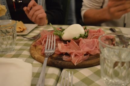Prosciutto mit Mozzarella
